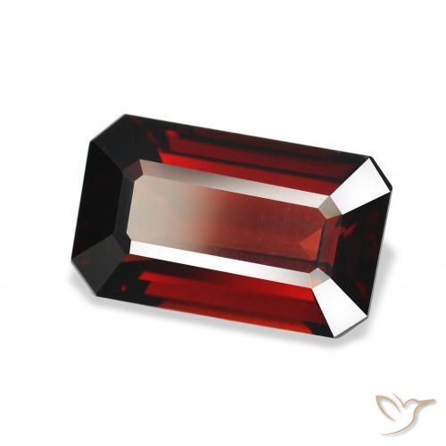 Granato Almandino Rosso scuro naturale da 5.08 ct, Ottagonale / Taglio smeraldo, VVS-VS