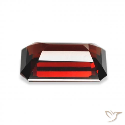 Granato Almandino Rosso scuro naturale da 5.08 ct, Ottagonale / Taglio smeraldo, VVS-VS