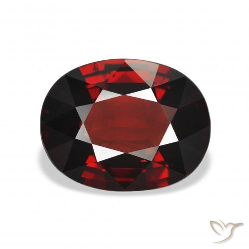 4.28ct Naturale Rosso scuro Granato Almandino, Ovale, VS
