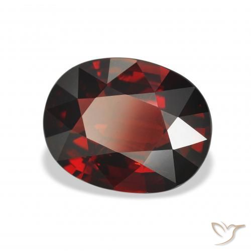Granato Almandino Rosso scuro naturale da 4.28 ct, Ovale, VS
