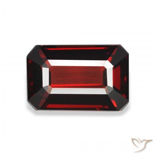 3.71ct Naturale Rosso scuro Granato Almandino, Taglio smeraldo, VS