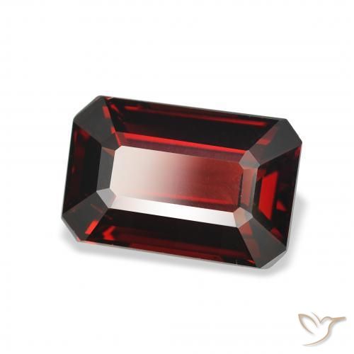 Granato Almandino Rosso scuro naturale da 3.71 ct, Ottagonale / Taglio smeraldo, VS