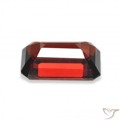Granato Almandino Rosso scuro naturale da 3.71 ct, Ottagonale / Taglio smeraldo, VS