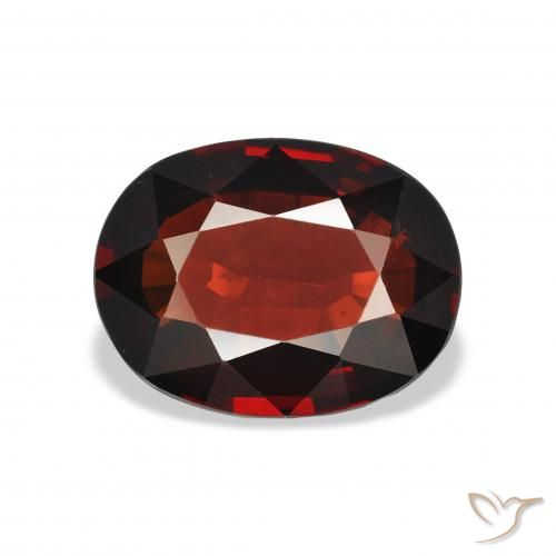 3.63ct Naturale Rosso scuro Granato Almandino, Ovale, VS