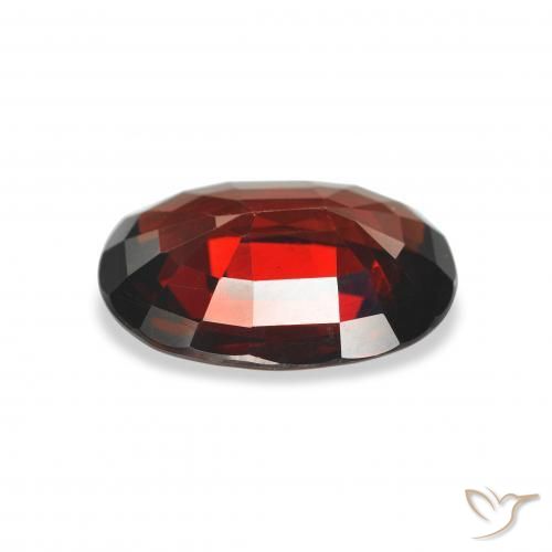 Granato Almandino Rosso scuro naturale da 3.63 ct, Ovale, VS