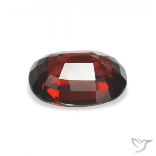 Granato Almandino Rosso scuro naturale da 3.32 ct, Ovale, VS
