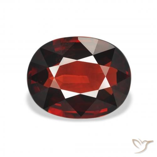 Granato Almandino Rosso scuro naturale da 3.13 ct, Ovale, VS