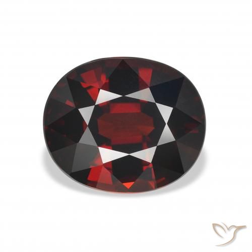 5.22ct Naturale Rosso scuro Granato Almandino, Ovale, VVS