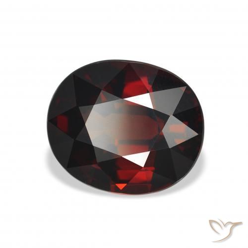 Granato Almandino Rosso scuro naturale da 5.22 ct, Ovale, VVS