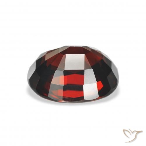 Granato Almandino Rosso scuro naturale da 5.22 ct, Ovale, VVS