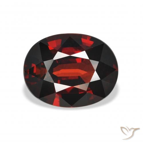 4.13ct Naturale Rosso scuro Granato Almandino, Ovale, VVS