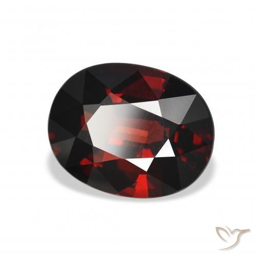 Granato Almandino Rosso scuro naturale da 4.13 ct, Ovale, VVS