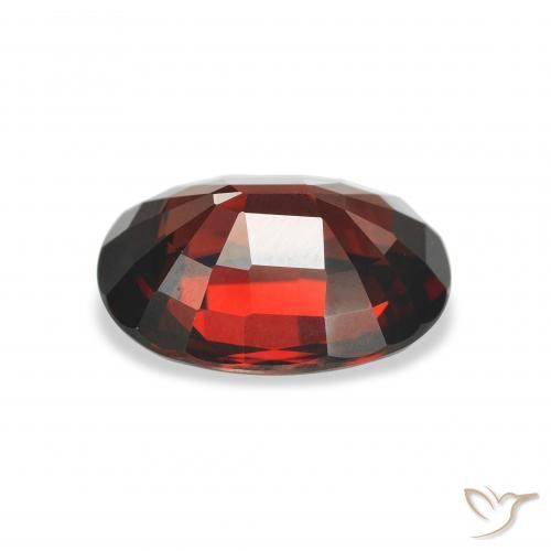 Granato Almandino Rosso scuro naturale da 4.13 ct, Ovale, VVS