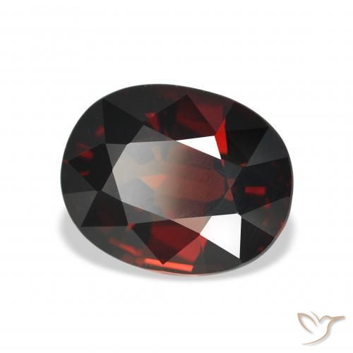 Granato Almandino Rosso scuro naturale da 5.09 ct, Ovale, VVS