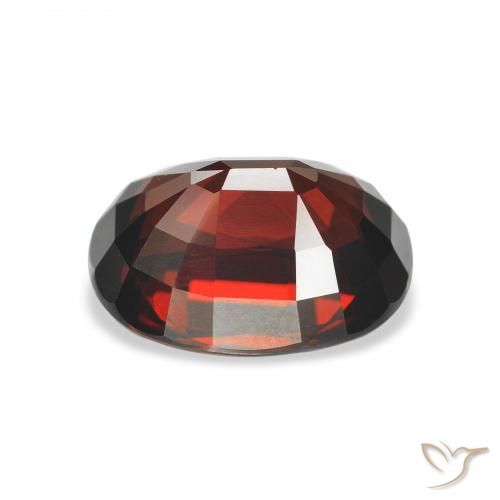 Granato Almandino Rosso scuro naturale da 5.09 ct, Ovale, VVS