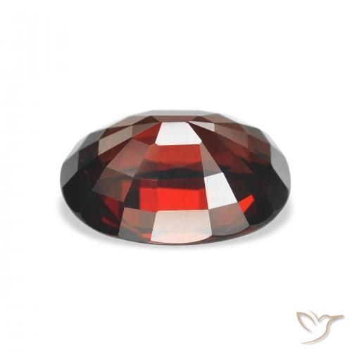 Granato Almandino Rosso scuro naturale da 5.12 ct, Ovale, VVS