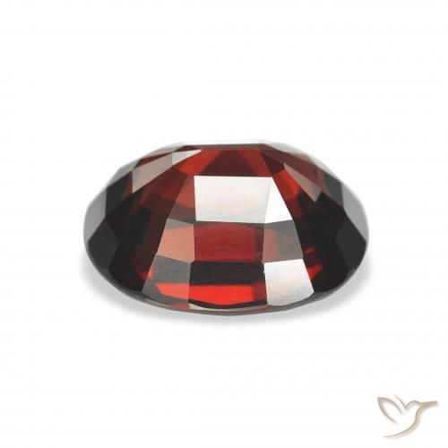 Granato Almandino Rosso scuro naturale da 4.56 ct, Ovale, VVS