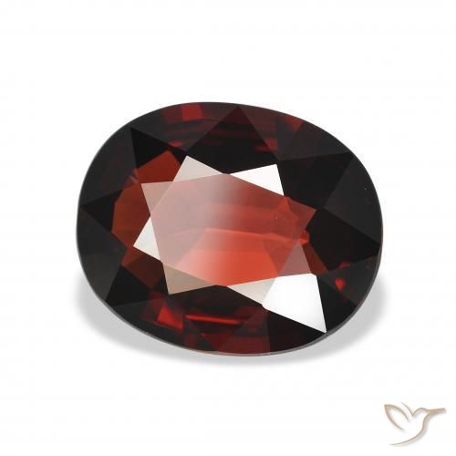 Granato Almandino Rosso scuro naturale da 3.83 ct, Ovale, VVS