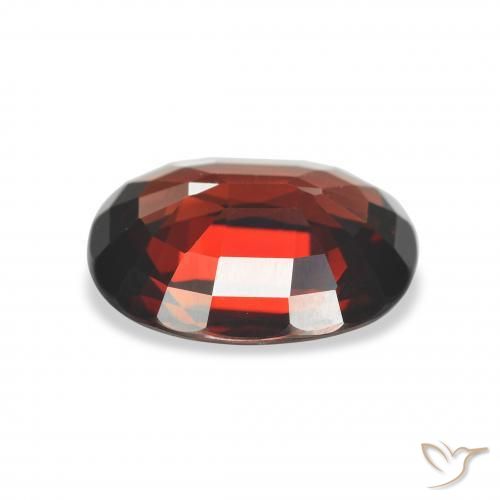 Granato Almandino Rosso scuro naturale da 3.83 ct, Ovale, VVS