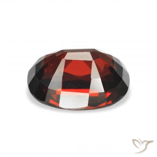 Granato Almandino Rosso scuro naturale da 4.26 ct, Ovale, VVS