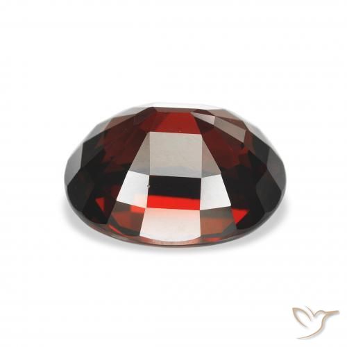 Granato Almandino Rosso nerastro naturale da 4.80 ct, Ovale, VVS