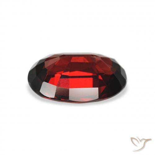 Granato Almandino Rosso scuro naturale da 4.59 ct, Ovale, VVS