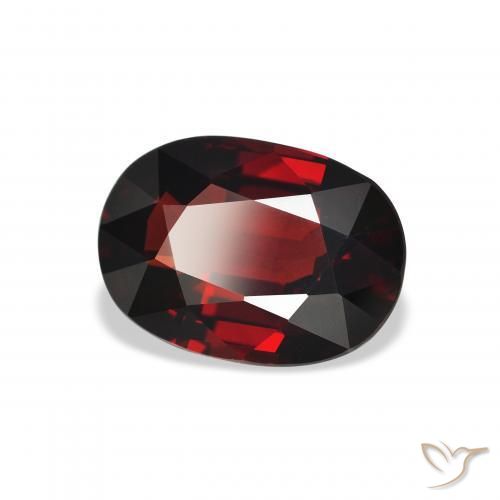 Granato Almandino Rosso scuro naturale da 4.02 ct, Ovale, VVS