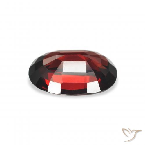 Granato Almandino Rosso scuro naturale da 4.02 ct, Ovale, VVS