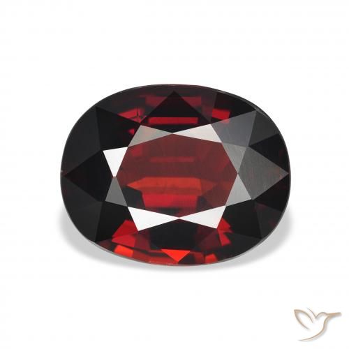 5.40ct Naturale Rosso scuro Granato Almandino, Ovale, VVS