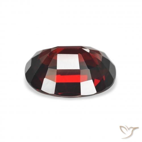 Granato Almandino Rosso scuro naturale da 5.40 ct, Ovale, VVS