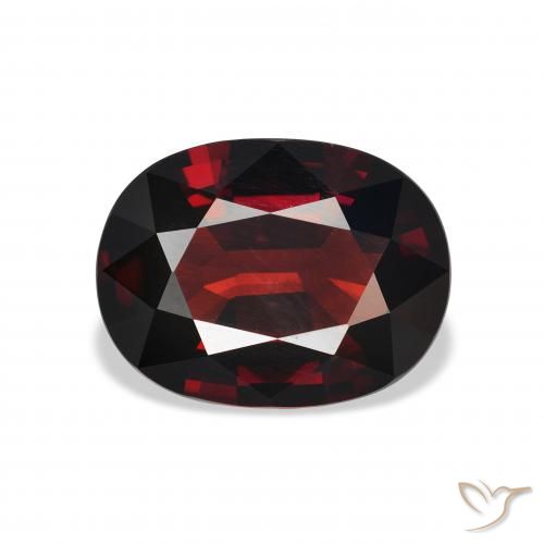 5.35ct Naturale Rosso scuro Granato Almandino, Ovale, VVS-VS