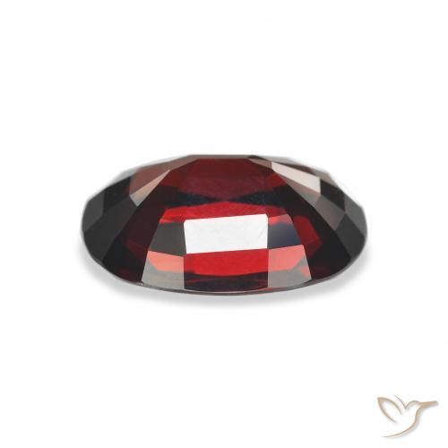 Granato Almandino Rosso scuro naturale da 5.35 ct, Ovale, VVS-VS