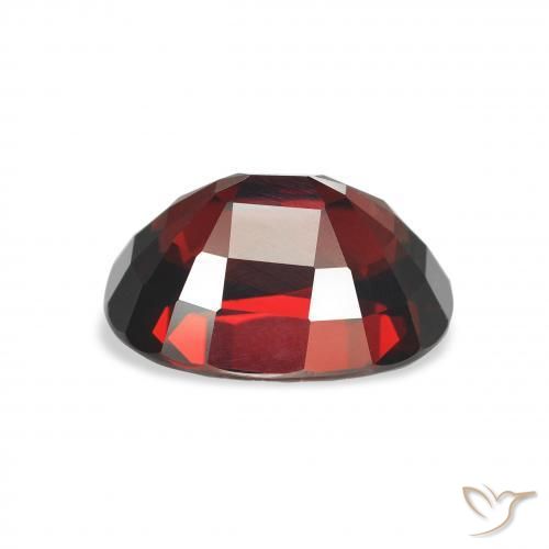 Granato Almandino Rosso nerastro naturale da 5.80 ct, Ovale, VVS