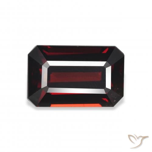 6.03ct Naturale Rosso scuro Granato Almandino, Taglio smeraldo, VVS