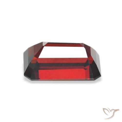 Granato Almandino Rosso scuro naturale da 6.03 ct, Ottagonale / Taglio smeraldo, VVS