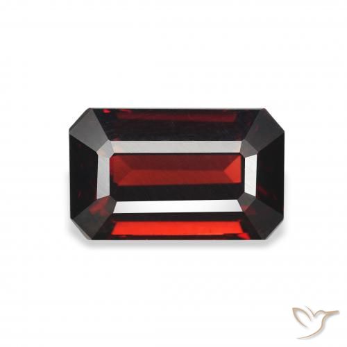 3.58ct Naturale Rosso scuro Granato Almandino, Taglio smeraldo, VVS