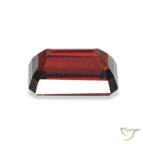 Granato Almandino Rosso scuro naturale da 3.58 ct, Ottagonale / Taglio smeraldo, VVS