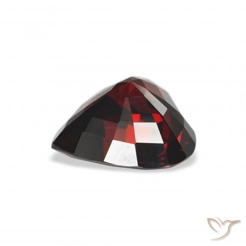 Granato Almandino Rosso scuro naturale da 3.88 ct, Cuore, VVS
