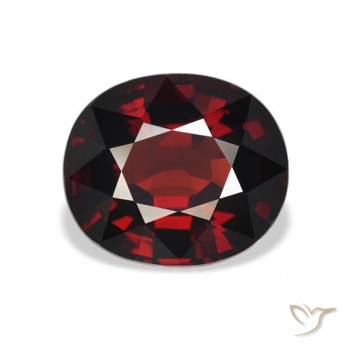 5.04ct Naturale Rosso scuro Granato Almandino, Ovale, VS