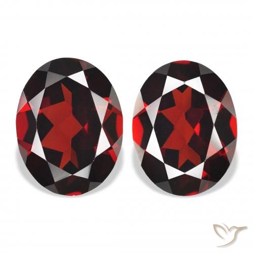 4.26ctw Naturale Rosso scuro Granato Almandino, Ovale, VVS-VS