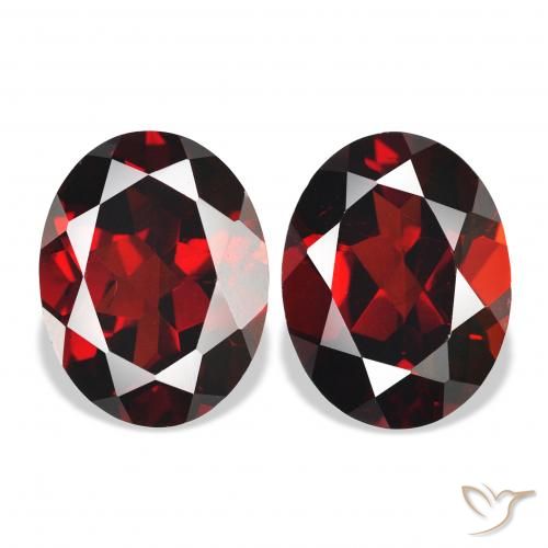 4.72ctw Naturale Rosso scuro Granato Almandino, Ovale, VS