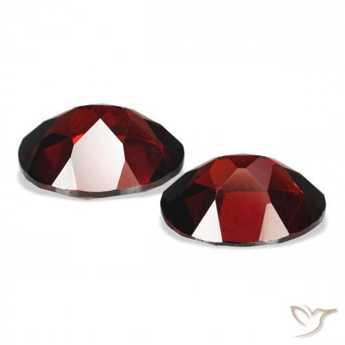 Gemme di Granato Almandino Rosso Sangue Profondo naturale da 4.51 ct, Ovale, VS