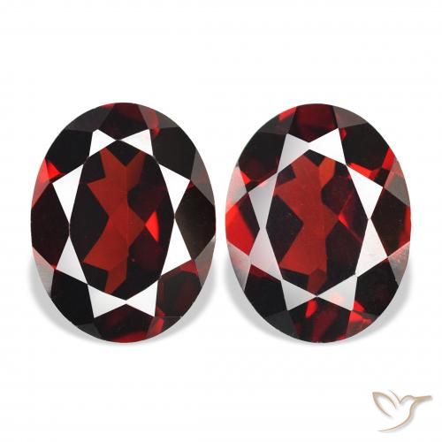 4.43ctw Naturale Rosso scuro Granato Almandino, Ovale, VS