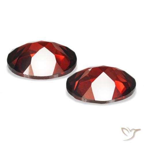 Gemme di Granato Almandino Rosso scuro naturale da 4.43 ct, Ovale, VS