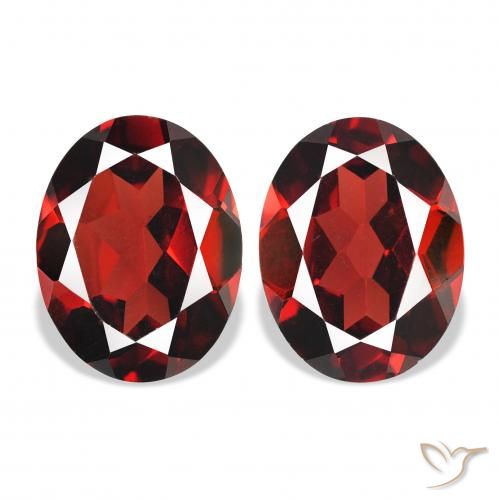 4.09ctw Naturale Rosso scuro Granato Almandino, Ovale, VS