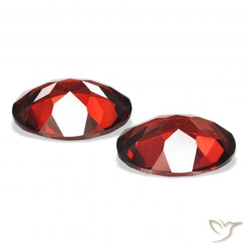 Gemme di Granato Almandino Rosso scuro naturale da 4.09 ct, Ovale, VS
