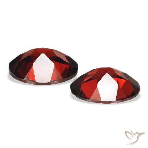 Gemme di Granato Almandino Rosso scuro naturale da 3.88 ct, Ovale, VS