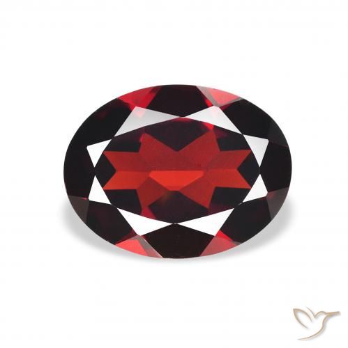 2.07ct Naturale Rosso scuro Granato Almandino, Ovale, VVS-VS