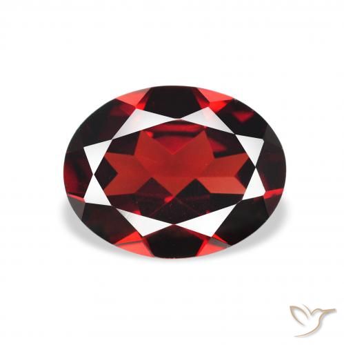 Granato Almandino Rosso scuro naturale da 1.94 ct, Ovale, VVS-VS