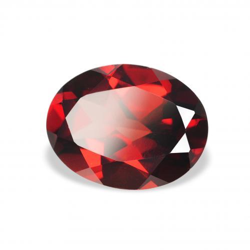 Granato Almandino Rosso scuro naturale da 2.30 ct, Ovale, VVS-VS